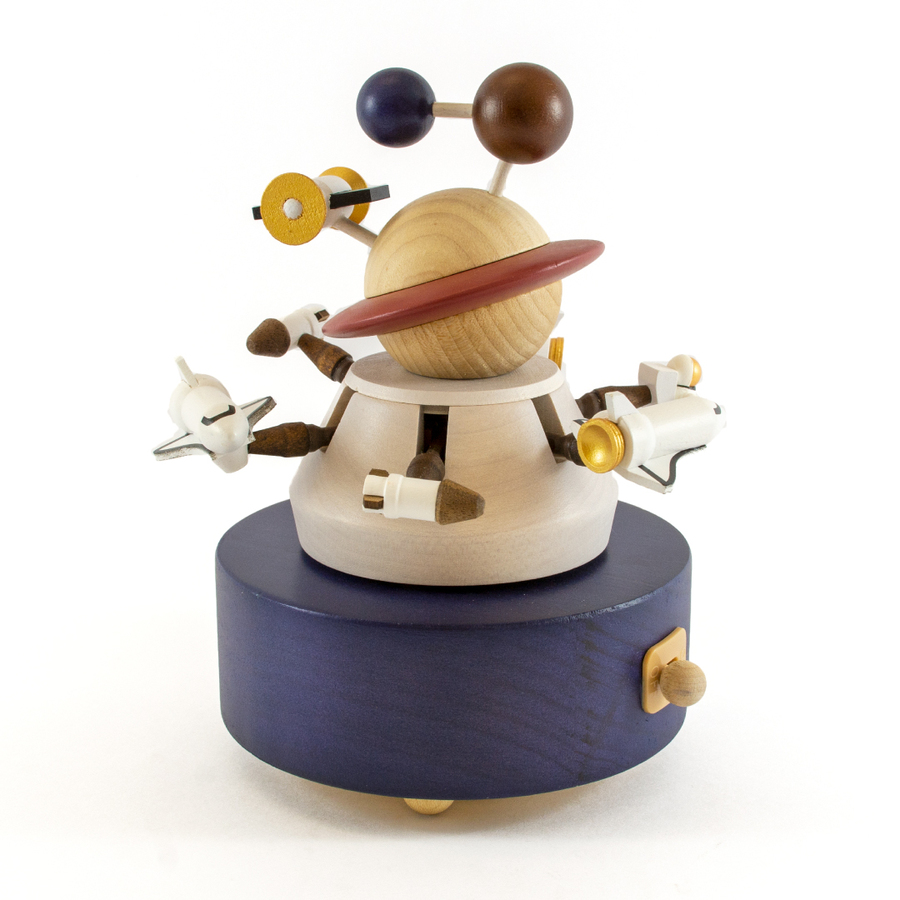 Up and Down Outer Space Music Box Wooderful life