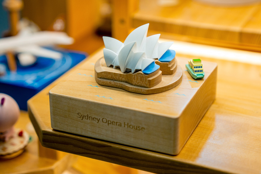 Sydney Opera House City Wooden Music Box Wooderful life